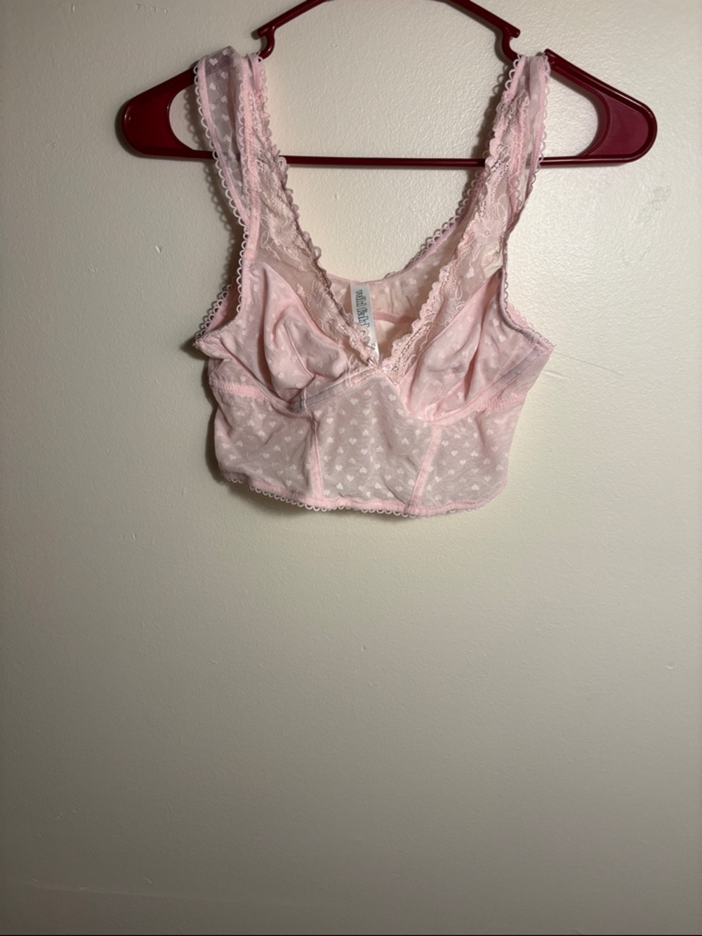 wild fable Light Pink Lace Bralette
